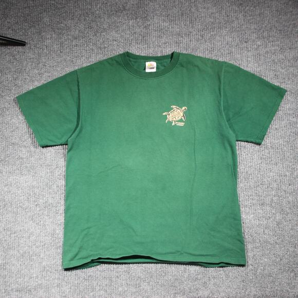 Vintage Honu Hawaii T Shirt Mens Large Green Turtle Graphic Vacation Y2K - Picture 1 of 6